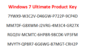 Windows 7 Ultimate 64 Bit Sp1 Product Key Generator